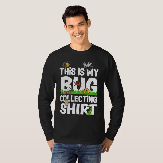 Bug  Insect Science This is My Bug Collecting Outf Tシャツ (正面フル)