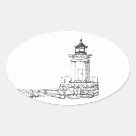 Bug Light Sketch 楕円形シール (正面)