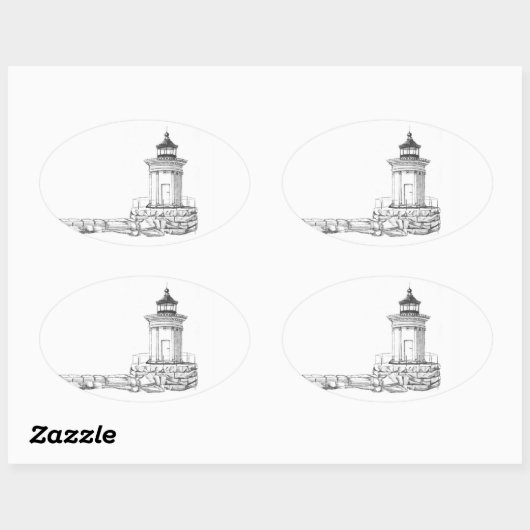 Bug Light Sketch 楕円形シール (シート)