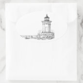 Bug Light Sketch 楕円形シール (バッグ)