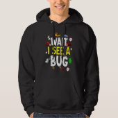 Bug Lover Insect Science  Wait I see a Bug 4 パーカ (正面)