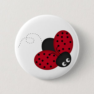 Bug Luck女性ピン 缶バッジ
