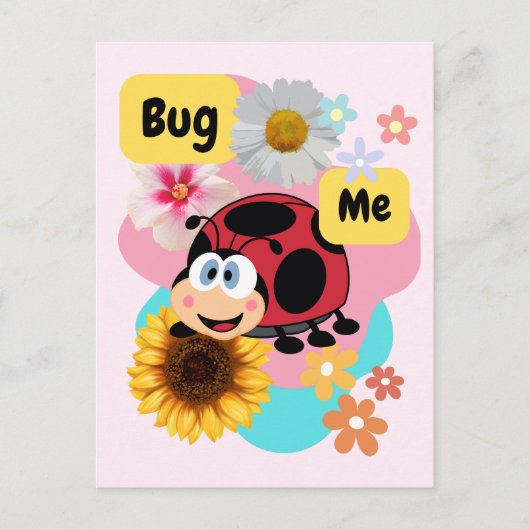 Bug Me: Ladybug ポストカード (正面)