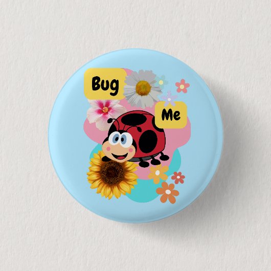 Bug Me: Ladybug 缶バッジ (正面)