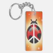 Bug Peace Double-Sided女性keychain キーホルダー (正面左)
