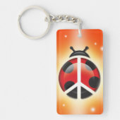 Bug Peace Double-Sided女性keychain キーホルダー (正面)