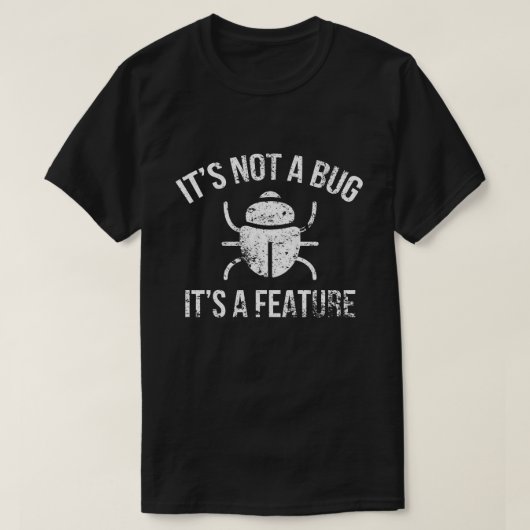 Bug Programmierer Tシャツ (デザイン正面)