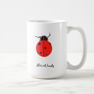 Bug Statement Mug赤い女性 コーヒーマグカップ
