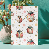 Bug - Themed Whimsical Insects Cute Kids' Birthday 招待状