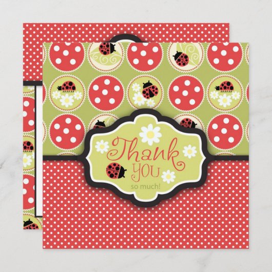 Bug TY女性スクエア サンキューカード (正面/裏面)