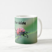 Bug With Attitude Funny Personalized コーヒーマグカップ (正面右)