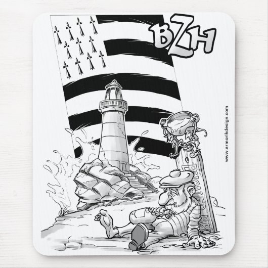 Bugaled BZH マウスパッド (正面)