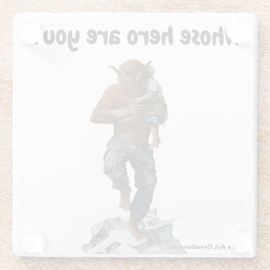 Bugbearヒーローチャイルドレスキューグラスファンタジーコースター ガラスコースター (裏面)