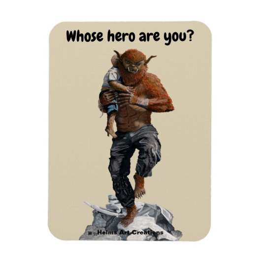 Bugbearヒーローチャイルドレスキューマグネットファンタジー マグネット (縦)