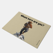 Bugbear Hero救助子供のファンタジーアートドアマット ドアマット (アングル)