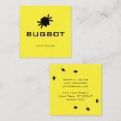 Bugbot Logo | Tech or Robotics Brand スクエア名刺 (正面/裏面)