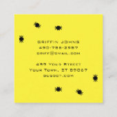 Bugbot Logo | Tech or Robotics Brand スクエア名刺 (裏面)