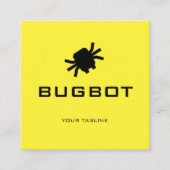 Bugbot Logo | Tech or Robotics Brand スクエア名刺 (正面)