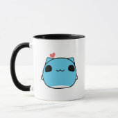 BugCat Capoo cat、かわいい漫画Cat love マグカップ (左)