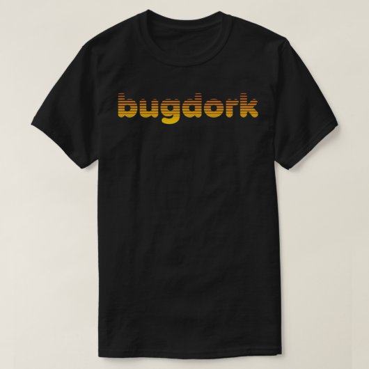 Bugdork Retro logo Sunset by The Bug Chicks Premiu Tシャツ (デザイン正面)