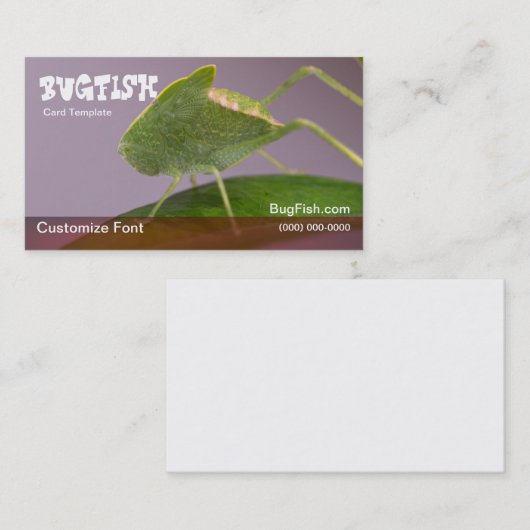BugFish写真バグテンプレート 名刺 (正面/裏面)