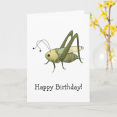 Buggin'あなたも・ Grasshopper カード (黄色い花)