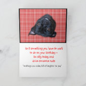 Buggs間抜けな犬は、大事な行事をカスタマイズ カード (内部)