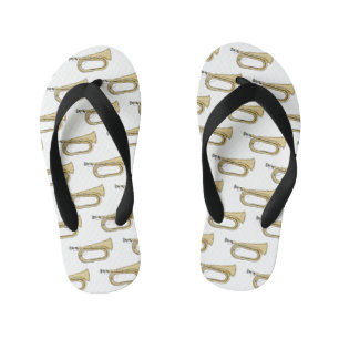 Bugleマンガイラストレーション キッズビーチサンダル