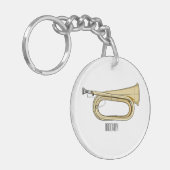 Bugleマンガイラストレーション キーホルダー (正面左)