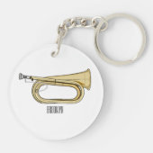 Bugleマンガイラストレーション キーホルダー (裏面)