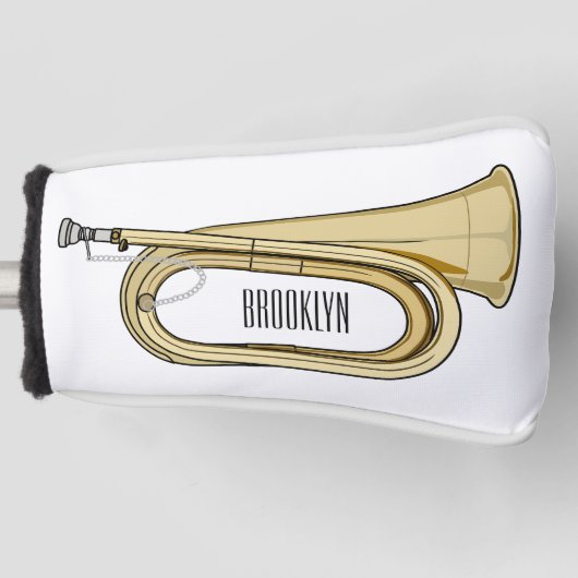 Bugleマンガイラストレーション ゴルフヘッドカバー (正面)