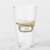 Bugleマンガイラストレーション タンブラーグラス (裏面)