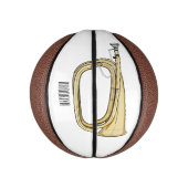 Bugleマンガイラストレーション ミニバスケットボール (縦)