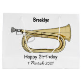 Bugleマンガイラストレーション ラージペーパーバッグ (裏面)