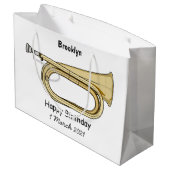 Bugleマンガイラストレーション ラージペーパーバッグ (裏面アングル)