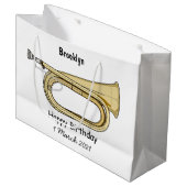 Bugleマンガイラストレーション ラージペーパーバッグ (正面アングル)