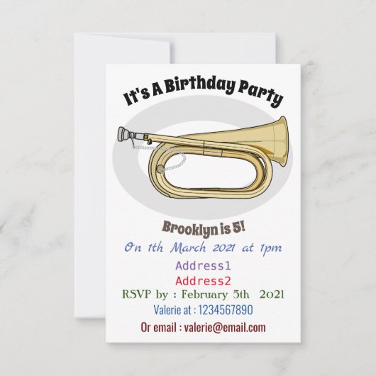 Bugleマンガイラストレーション 招待状 (正面)