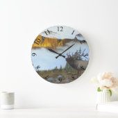 Buglingのオオシカ ラージ壁時計 (ホーム)