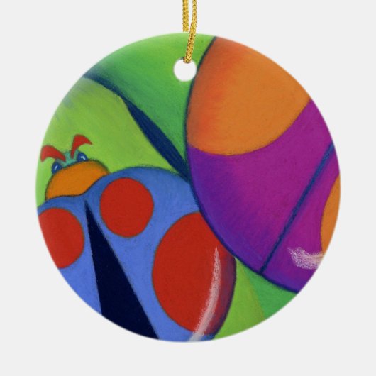 Bugs女性 セラミックオーナメント (正面)