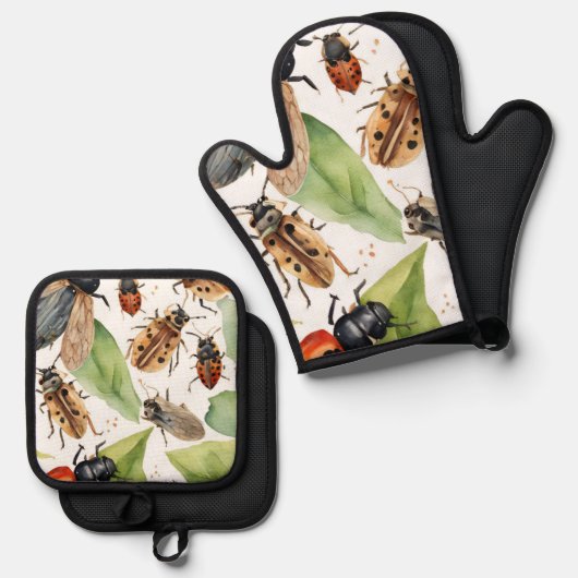 Bugs 鍋つかみ&鍋敷きセット (正面/裏面)