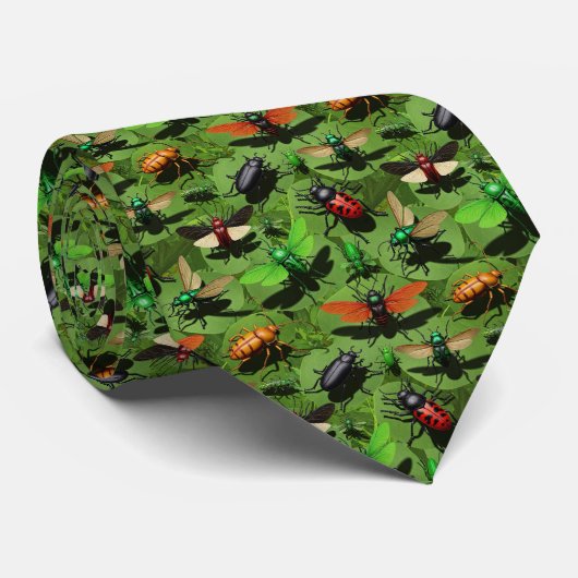 Bugs and Insects Pattern Custom Necktie ネクタイ (ロール)