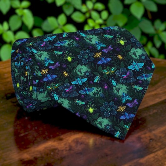 Bugs and Insects Pattern Custom Necktie ネクタイ