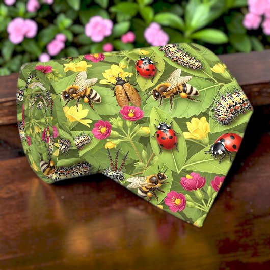Bugs and Insects Pattern Custom Necktie ネクタイ