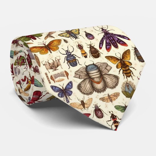Bugs and Oddities Tie – Unique Insect  ネクタイ (ロール)