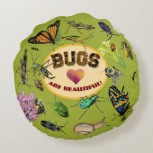Bugs are Beautiful! Insects ラウンドクッション (裏面)