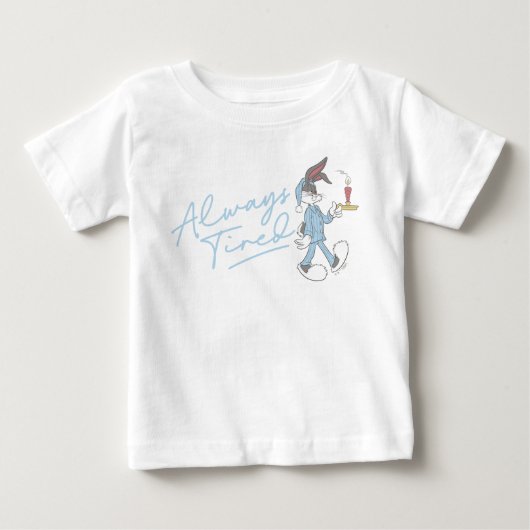 BUGS BUNNY™ いつも眠い ベビーTシャツ (正面)
