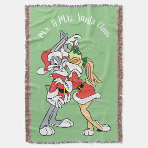 BUGS BUNNY™およびLola Mistleteeキス スローブランケット