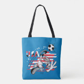 BUGS BUNNY™ アメリカ代表 サッカー グラフィック トートバッグ (裏面)