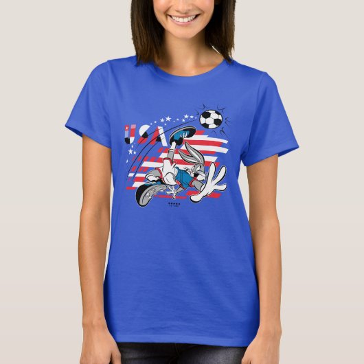 BUGS BUNNY™ アメリカ代表 サッカー グラフィック Tシャツ (正面)