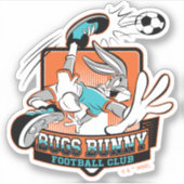 BUGS BUNNY™ フットボールクラブ バッジ シール (正面)